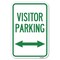 Signmission Reserved Parking Sign Visitor Parking A Heavy-Gauge Aluminum Sign, 12" x 18", A-1218-23025 A-1218-23025 - alternate 1